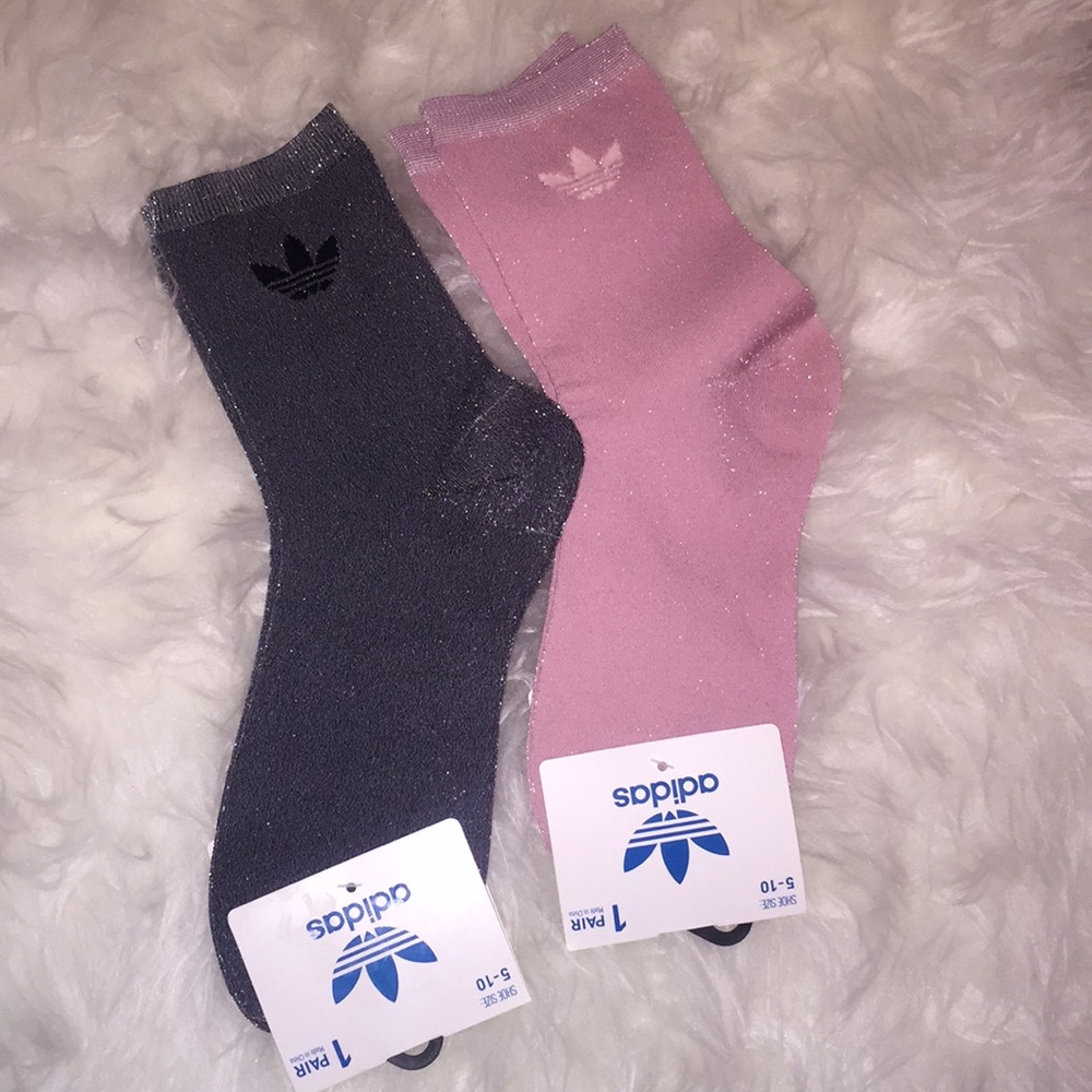 2 for $16 Adidas Sparkly Socks 😍 - Picture 5 of 5